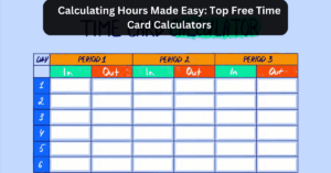 Calculating Hours Made Easy Top Free Time Card Calculators